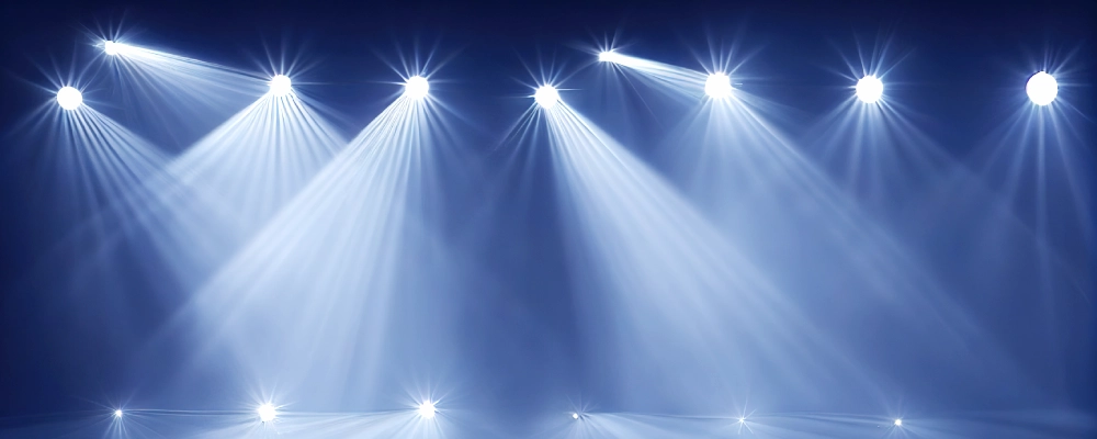 Escenario con iluminación profesional