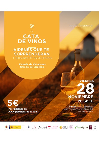 Cata vino "Airenes que te sorprenderán" - Escuela de Catadores (Campo de Criptana)