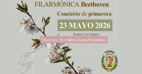 Concierto de primavera 2026 a cargo de la Banda de Música “Filarmónica Beethoven”. 