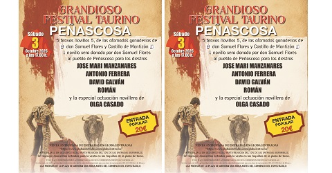 Grandioso Festival Taurino en Peñascosa