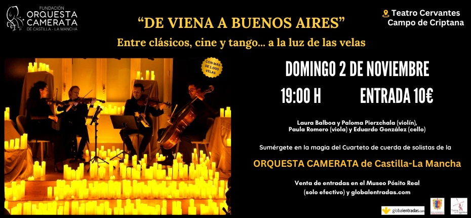 De Viena a Buenos aires" Entre clásicos, cine y tango... a la luz de las velas.