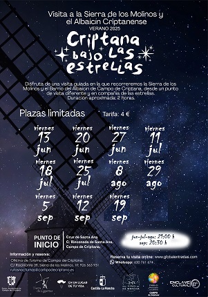 Criptana bajo las estrellas